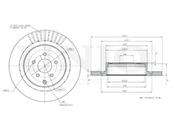 Диск тормозной задний UNIO BRD-20353