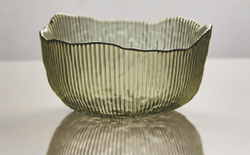 Zara Home миска из стекла, цвет зелёный, 13.3 см