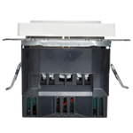 BRITE Розетка 1-местная с заземлением с защитными шторками 16А с USB A+A 5В 2,1А РЮш10-1-БрАБ арктический белый IEK