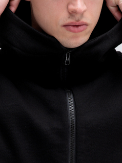 Костюм мужской спортивный на молнии (с начесом). Уголь