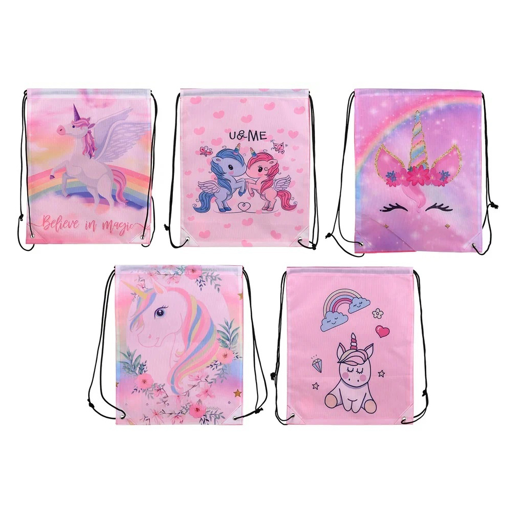 Сумка - мешок для сменной обуви Basir, серия "Единорог", ассорти цветов