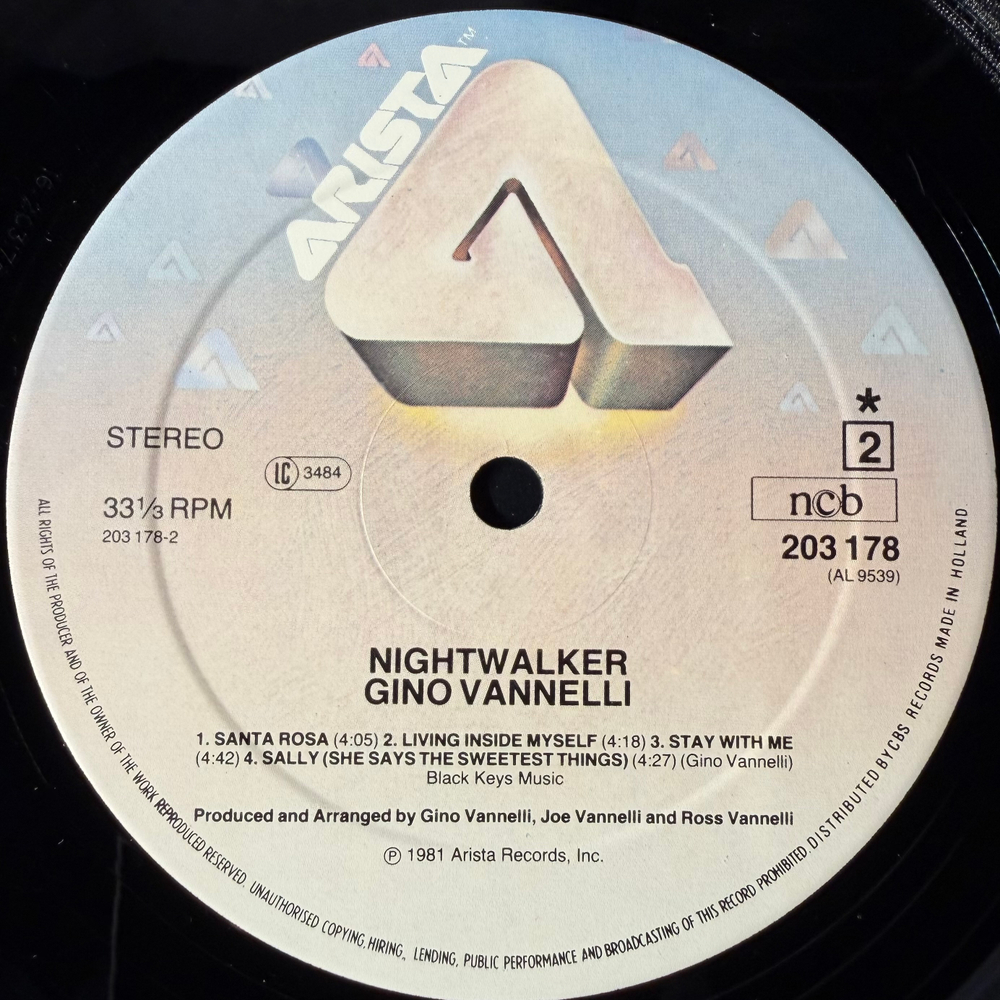 Gino Vannelli - Nightwalker (Голландия 1981г.)