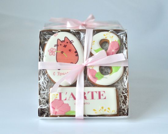 Набор пряников на 8 марта из 3-х шт