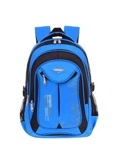 Детский рюкзак 3 отделения 45x30x20см (синий)