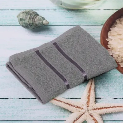 Полотенце махровое 30*30см «LUNA» цвет серый 10330 плотность 360гр/м2