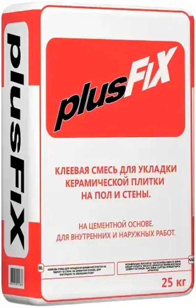 Клеевая смесь Litokol Plusfix для укладки керамической плитки на пол и стены 25 кг