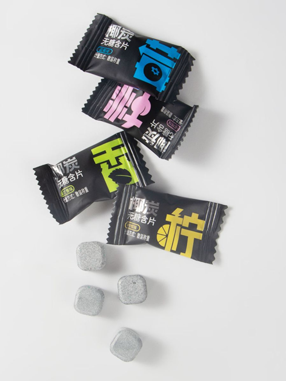 Мятные конфеты без сахара с Кокосовым Углем 500 г