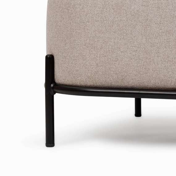 Двухместный диван Pawai 125 см, бежевый