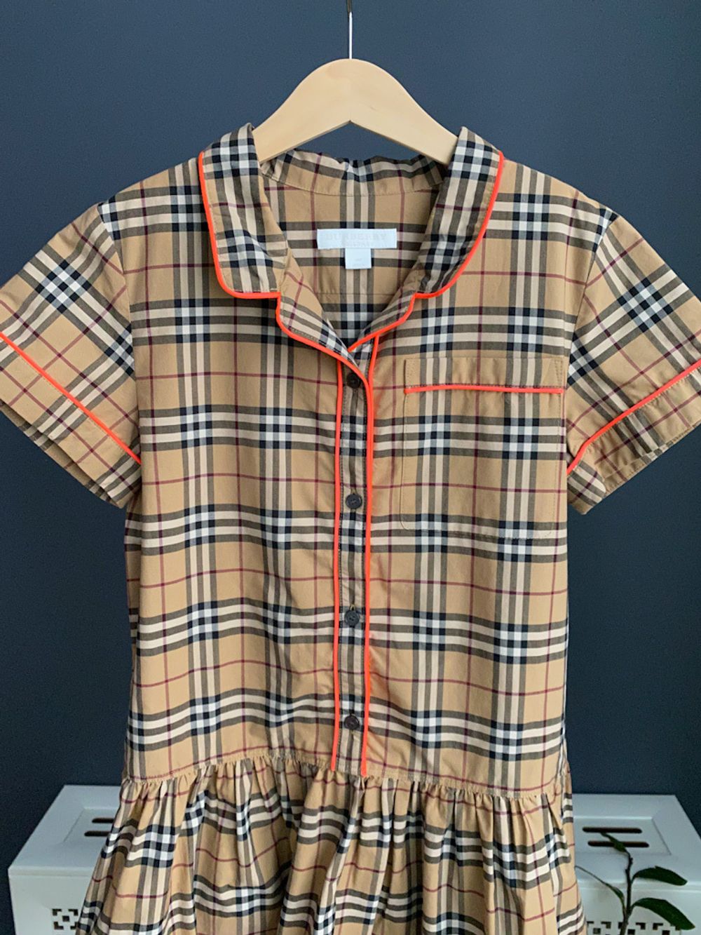 Хлопковое платье Burberry, 140
