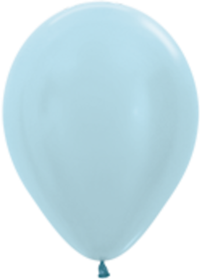 Латексный шар перламутр голубой 12"