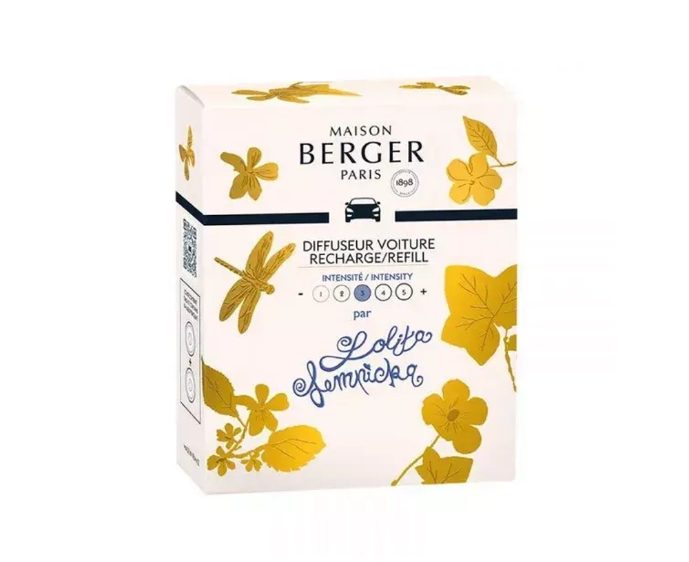 Maison Berger Paris - Набор из 2 вставок для автомобильного диффузора Lolita. / артикул   6438  / GTIN 3127290064387
