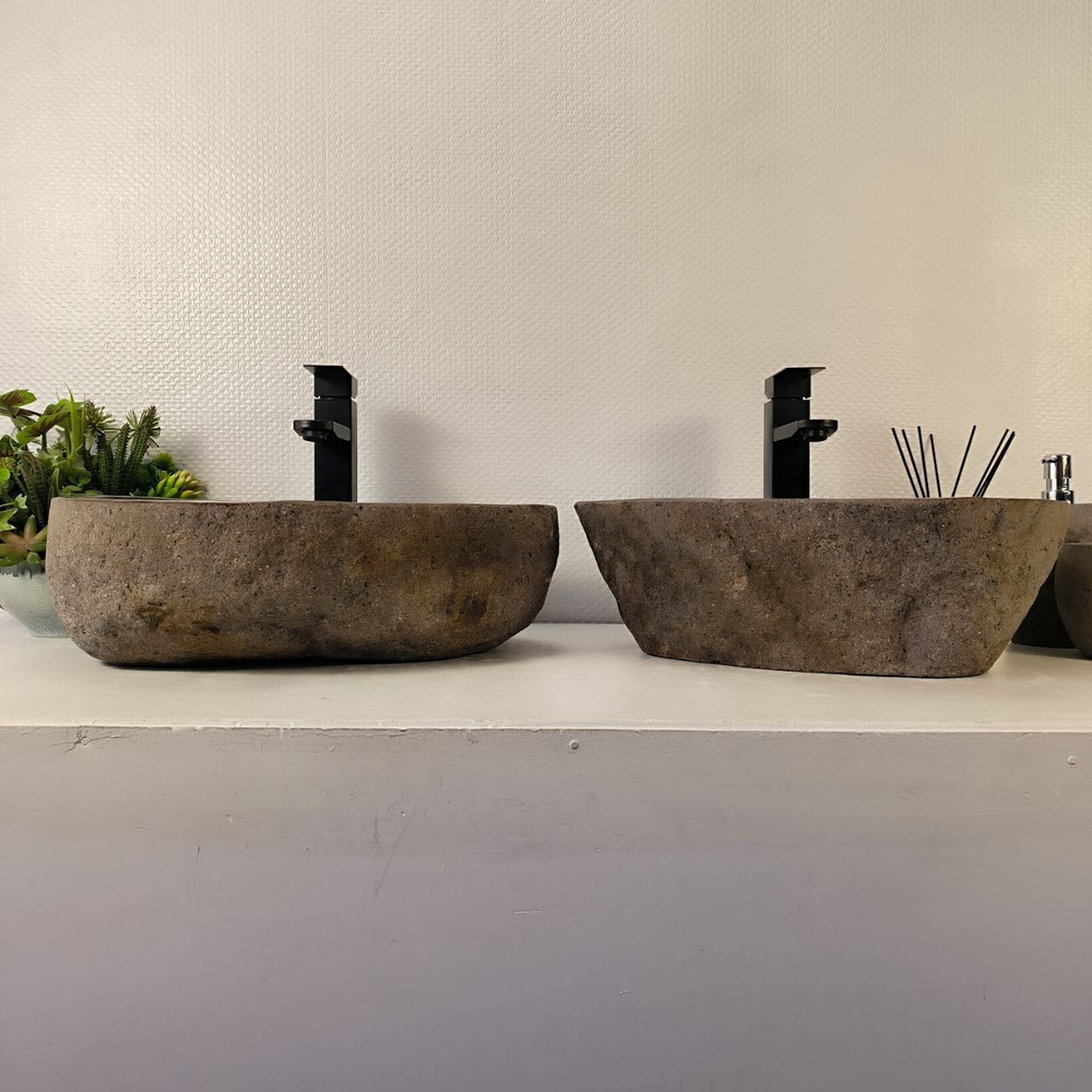 Раковина из речного камня ПАРА! RS-65336 46*36*15 0865