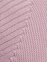 Чепчик для девочки вязаный на завязках на осень