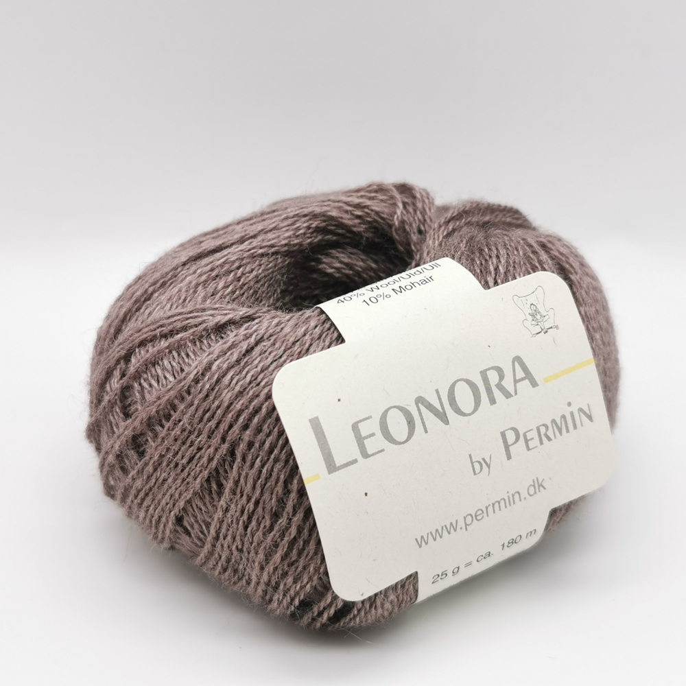 Пряжа для вязания Leonora 880413, 50% шелк, 40% шерсть, 10% мохер (25г 180м Дания)