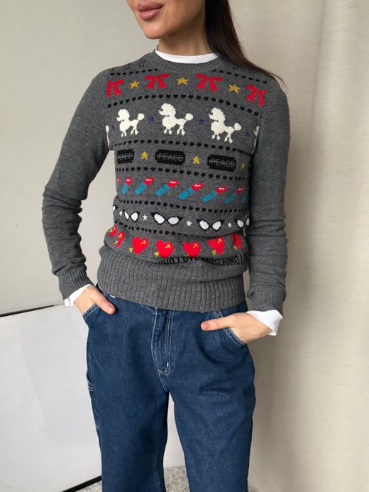 Шерстяной джемпер Love Moschino, XS-S