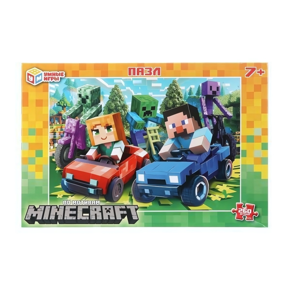 Пазл 260эл. "По мотивам Minecraft" коробка 4630395043748 (Умные игры)