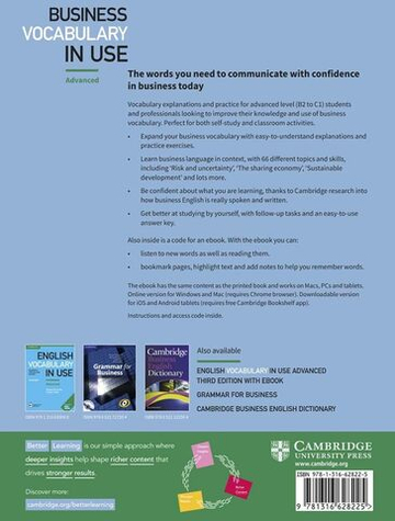 Business Vocabulary in Use: Advanced Book with Answers and Enhanced ebook 3rd Edition