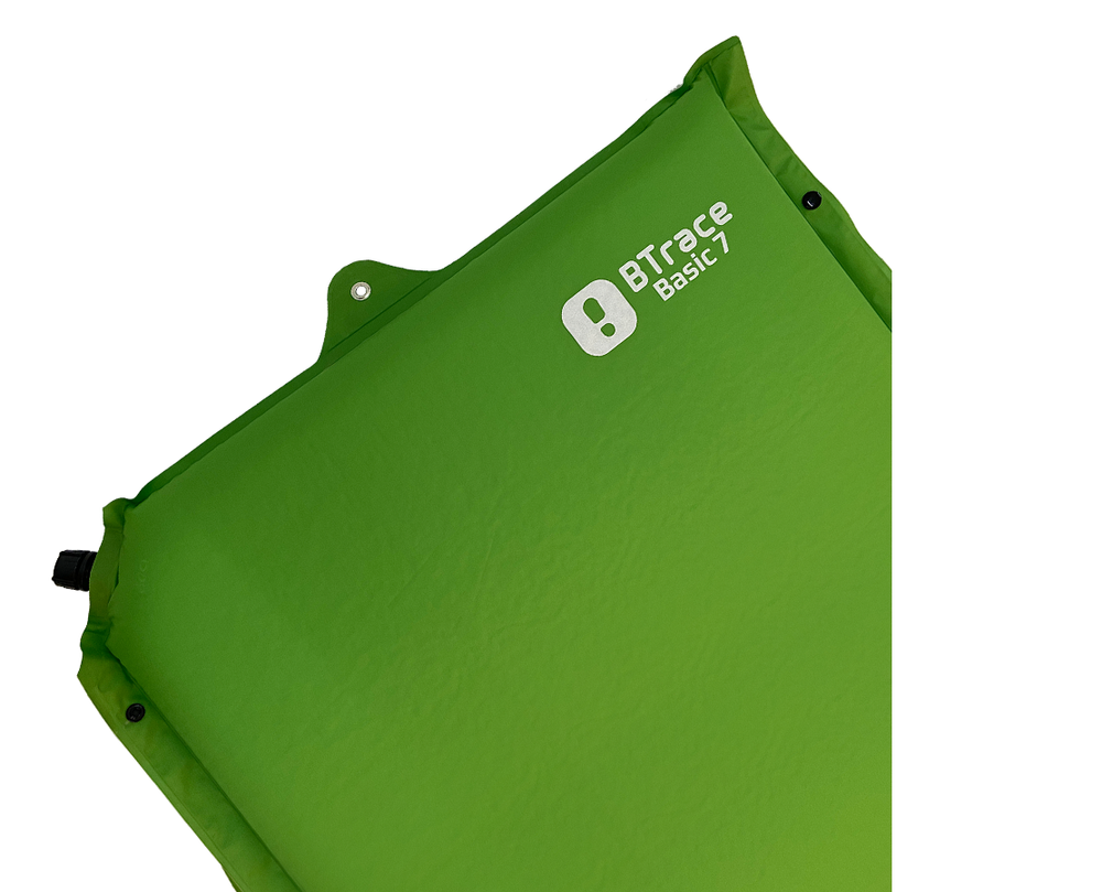 Коврик самонадувающийся BTrace Basic 7, 190x65x7 см, Зеленый, артикул M0212
