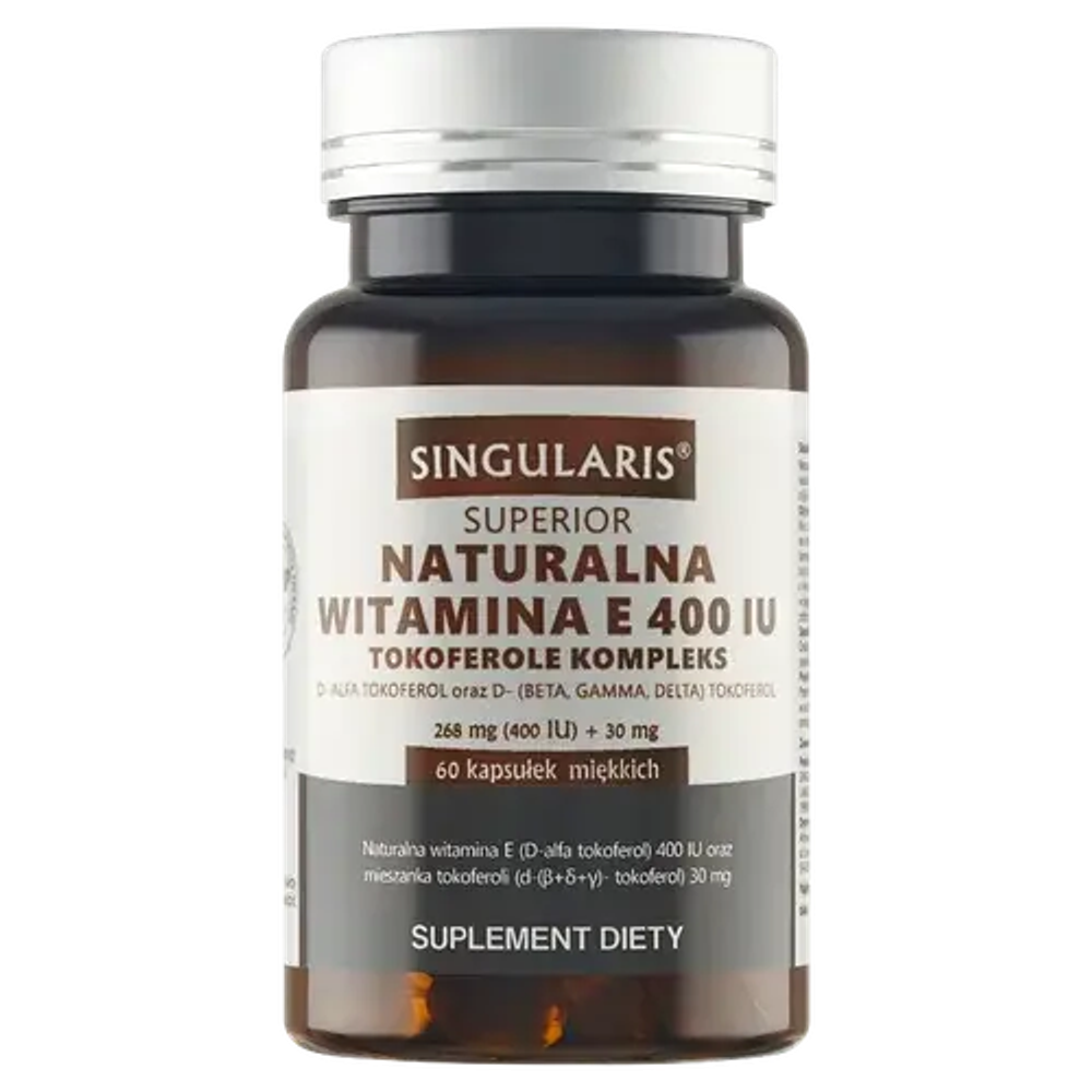 Singularis Superior Natural Vitamin E 400 Tocopherols Complex - 60 капсул