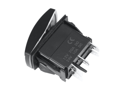 Переключатель ВКЛ/ВЫКЛ, красный, ПИТАНИЕ ЛЕБЕДКИ