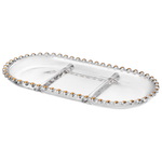 Блюдо сервировочное 3-х секционное 30*15см "Golden Charm"