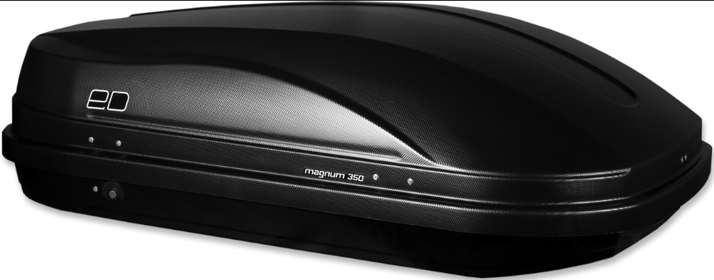 Автобокс Евродеталь Магнум 350 (черный карбон) 140х90х42 быстросъём [ED5-040B]