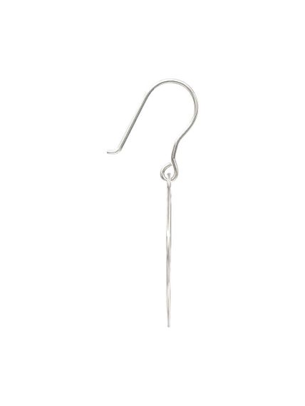 Серьги Золотое сечение Фибоначчи в круге из серебра, вид боком