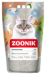 Минеральный наполнитель Зооник для кошачьих туалетов 5 л