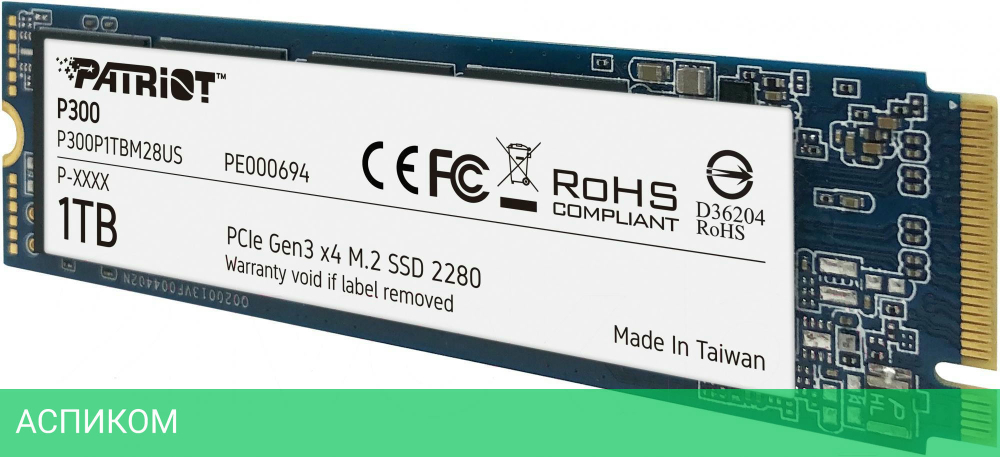 SSD диск Patriot P300P1TBM28