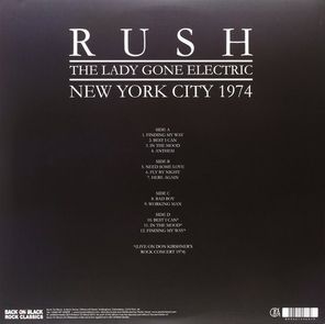 Rush / The Lady Gone Electric - New York City 1974 (Coloured Vinyl)(2LP)