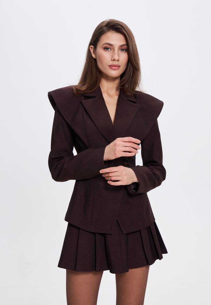 Юбка-плиссе Harvard brown