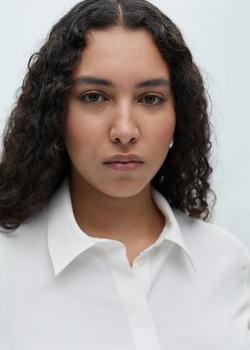 Струящаяся рубашка с длинными рукавами