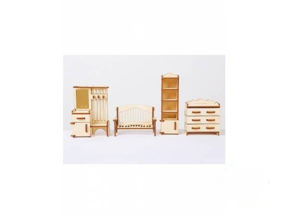 Сборная модель Тутси "Мебель для прихожей" (дерево), 1-164-2021