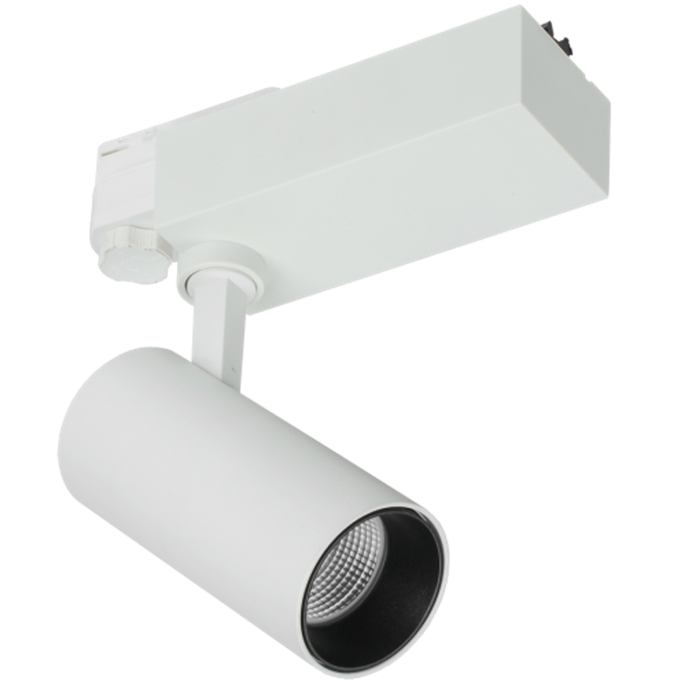 Трековый светильник трехфазный ЭРА SТR-30-36-30K-W20 светодиодный 20Вт 3000K белый | Трехфазные трековые светильники
