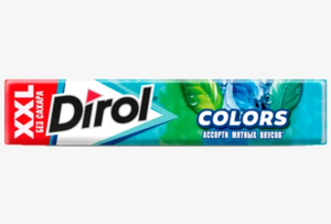 Резинка жевательная Dirol XXL ассорти мятных вкусов без сахара 19 г