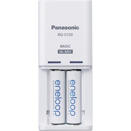 Зарядное устройство Panasonic Eneloop Basic K-KJ50MCC20E для 2 АА/ААА Ni-MH + 2шт АА 1900 mAh