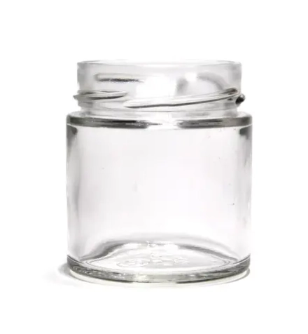 Банка стеклянная 200мл (крышка чёрная)