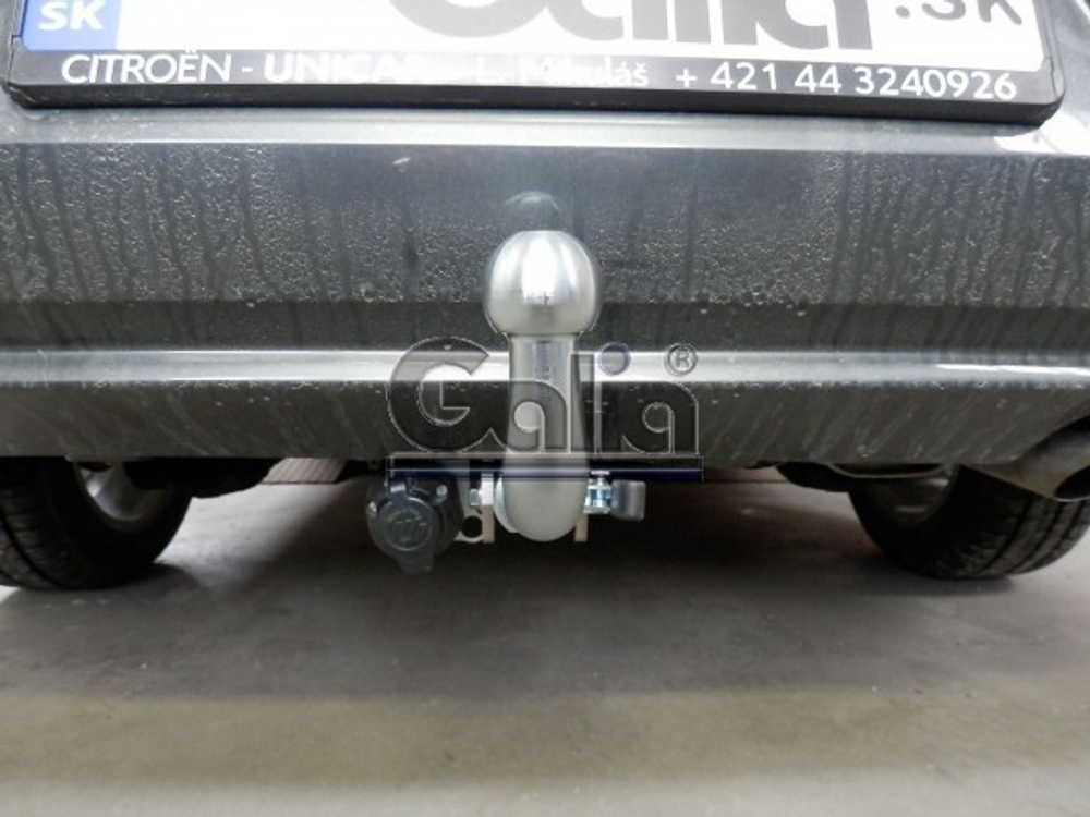 Фаркоп оцинкованный Galia C064C для Citroen C-Elysee 2013-, Peugeot 301 2013-(паспорт и сертификат в комплекте)(без электрики)