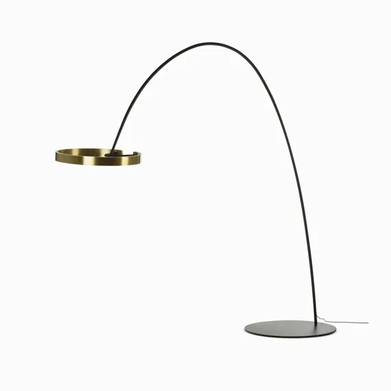 Торшер Adriana 220х240 см, черный с золотом