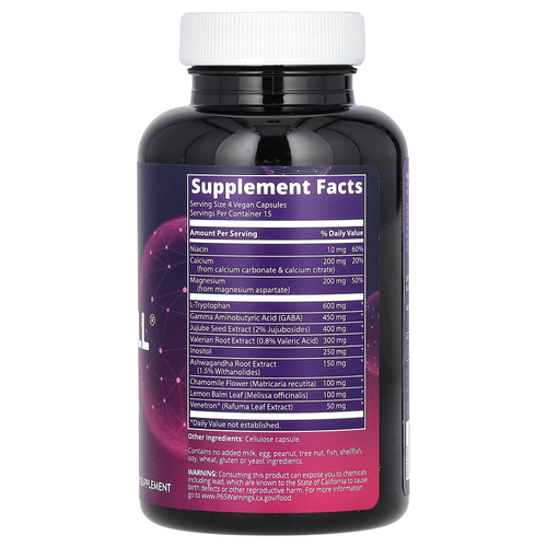 MRM Nutrition, Relax-All, средство для успокоения и сна, 60 веганских капсул