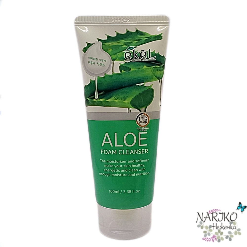 Пенка для умывания с экстрактом Алоэ EKEL Foam Cleanser Aloe, 100 мл.