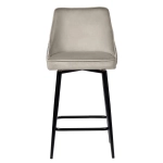 Стул полубарный Bradex Home Dave латте с жаккардом, с поворотным механизмом