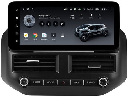 Магнитола для Mitsubishi Pajero 3, Montero 3 1999-2006 - Teyes LUX ONE ROUND монитор 12.3" 2K QLED на Android 10, CarPlay, 4G SIM-слот