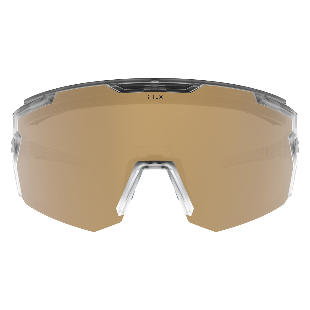 Спортивные очки с диоптриями HILX Samurai / Matt Crystal / Gold Polarized Lens + Clear Lens