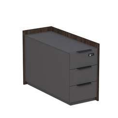 15ТОУЯ-КЗ-ШД.610 Тумба опорная, угл, с ящ, с код замком (универс: прав/лев) (984*404*670)