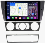 Магнитола для BMW 3 E90 2005-2012 (без штатного экрана) - FarCar BM170M монитор 9.5" QLED на Android 14, TS10, 4+32Гб, CarPlay, 4G SIM-слот