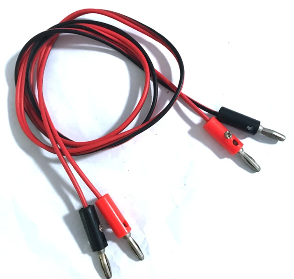 Тестовые провода Banana Plug 4 мм, красный + черный