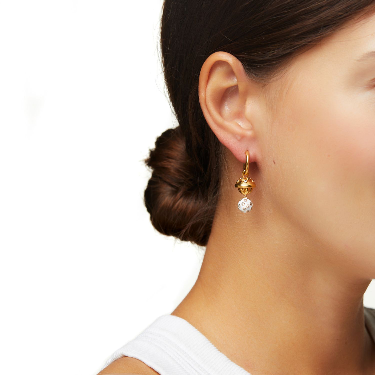 Моносерьга Fungi Earring – White