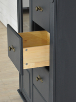 Комод деревянный Сюзанна, серый