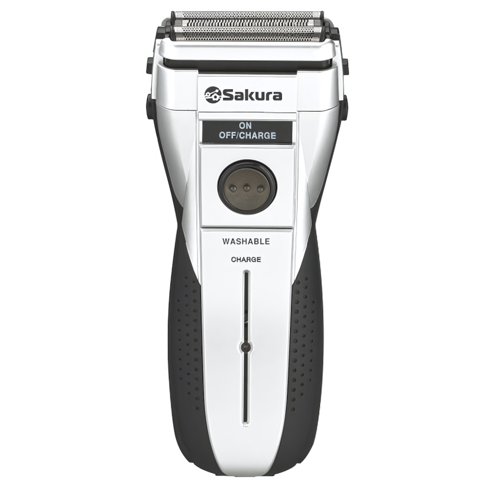 Бритва электрическая 3 подвижных сетки, влажное бритьё, триммер, работает от аккумулятора